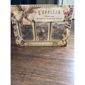 Still In Original Packaging Vintage box of L'Effleur Forever Soaps by Coty